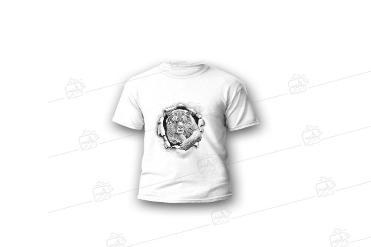 تیشرت-آستین-کوتاه-فانتزی-طرح-ببر-کد-0029